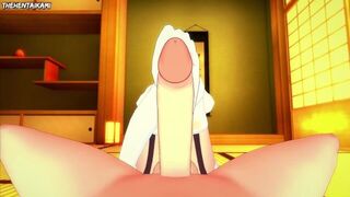 Orihime Inoue from Bleach Gives You A Footjob Hentai POV - porn video