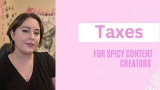 Taxes for spicy content creators - porn video
